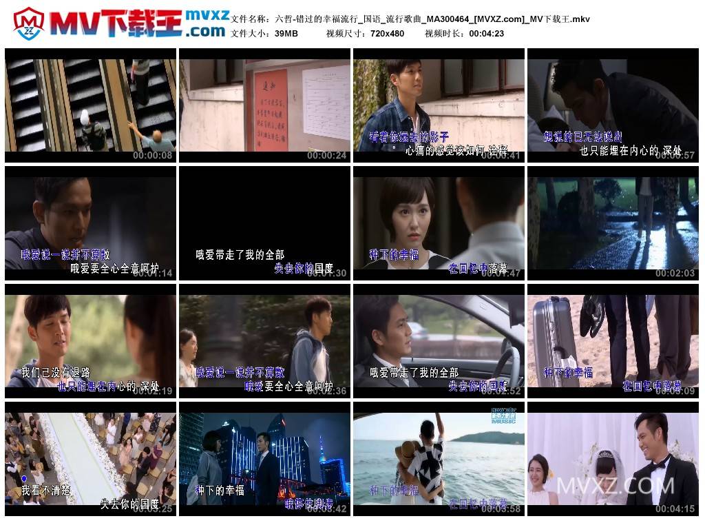 六哲-错过的幸福流行_国语_流行歌曲_MA300464